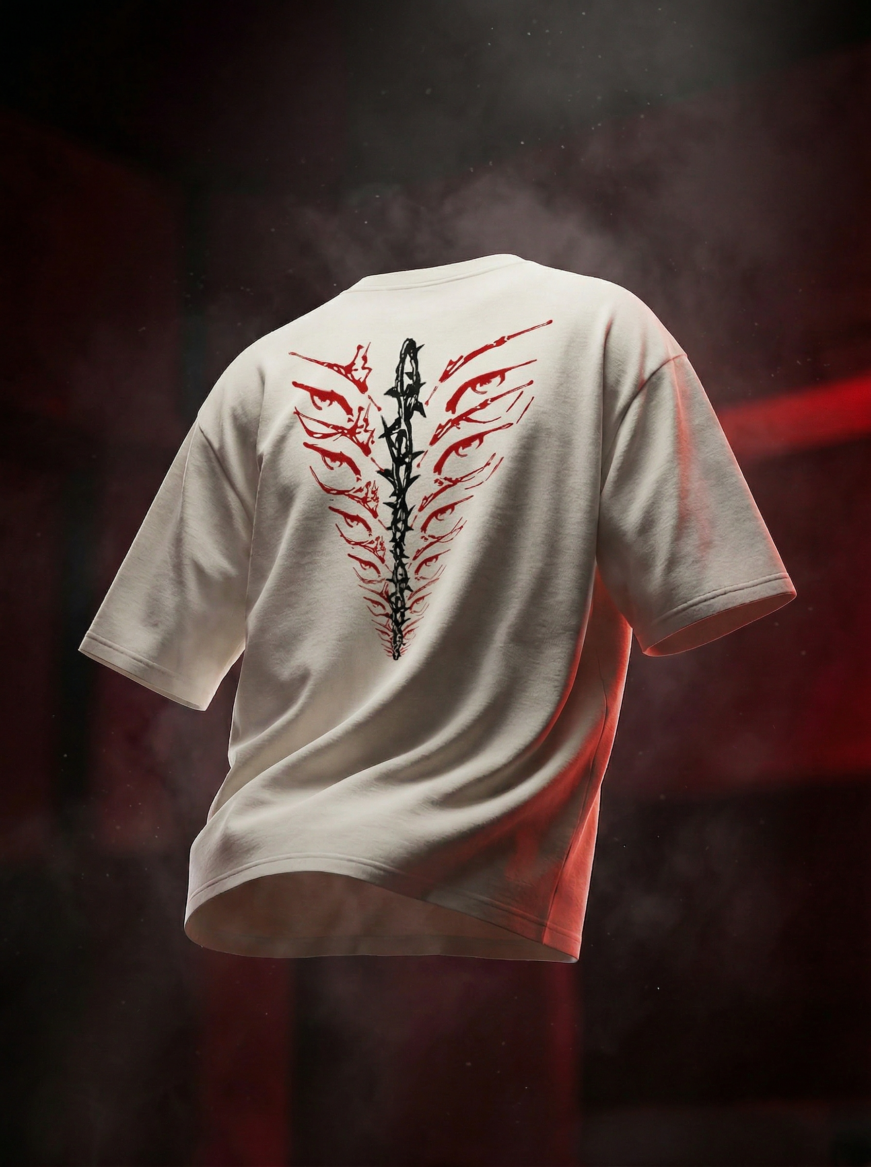 EYE SPINE OVERSIZED - BLACK & OFF-WHITE