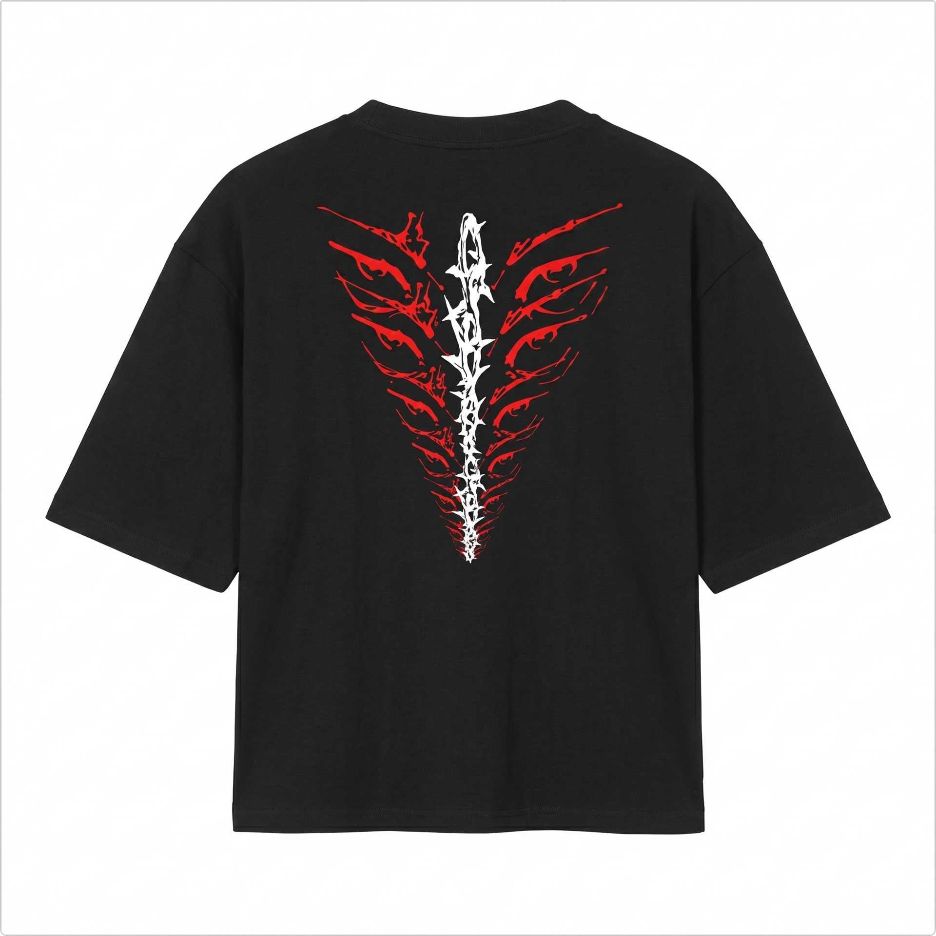 EYE SPINE OVERSIZED - BLACK & OFF-WHITE