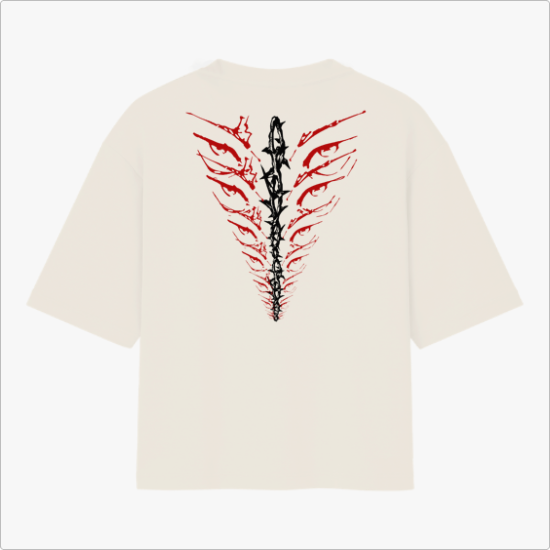 EYE SPINE OVERSIZED - BLACK & OFF-WHITE