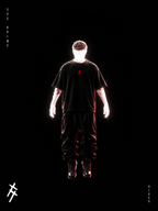 EYE SPINE OVERSIZED - BLACK & OFF-WHITE