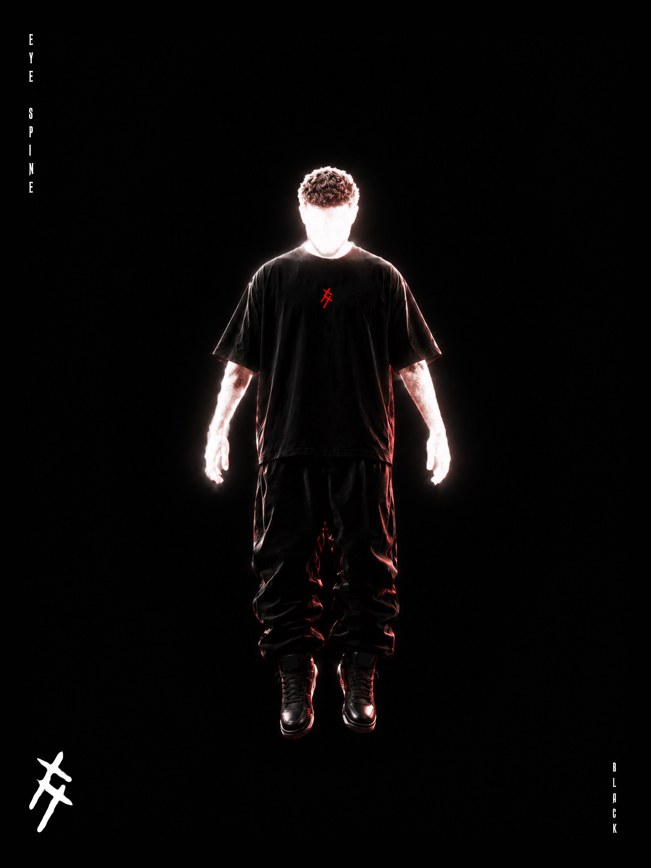 EYE SPINE OVERSIZED - BLACK & OFF-WHITE