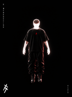 O MENSAGEIRO OVERSIZED - BLACK & OFF-WHITE