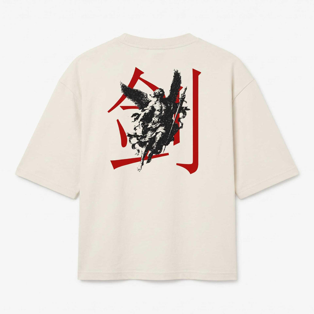 O MENSAGEIRO OVERSIZED - BLACK & OFF-WHITE