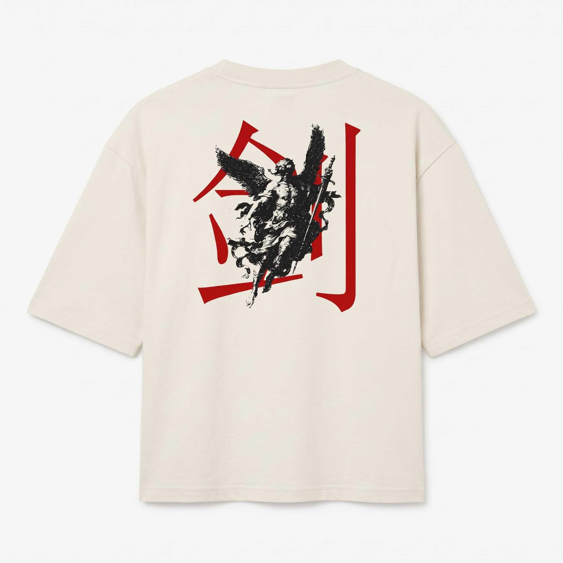 O MENSAGEIRO OVERSIZED - BLACK & OFF-WHITE