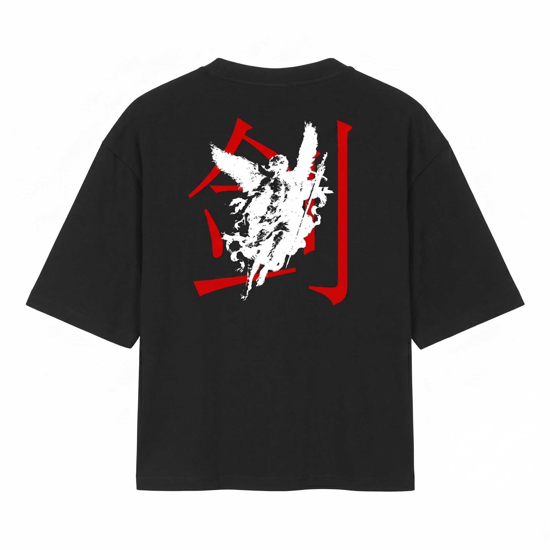O MENSAGEIRO OVERSIZED - BLACK & OFF-WHITE