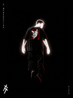 O MENSAGEIRO OVERSIZED - BLACK & OFF-WHITE